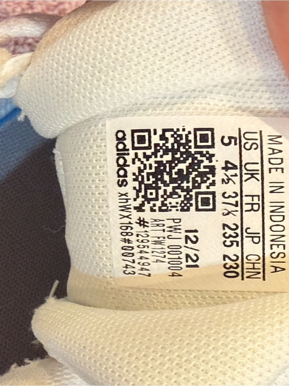 Kids White Sneakers with Iridescent Stripes